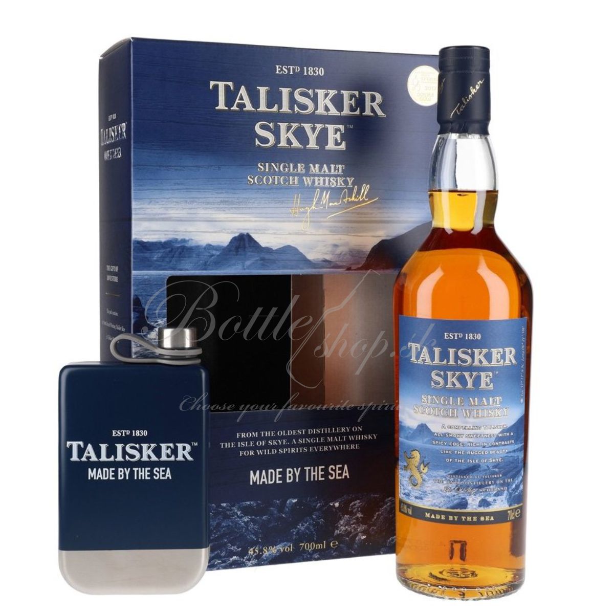 Talisker Skye Single Malt 0,7l 45,8% + ploskačka s kartónom