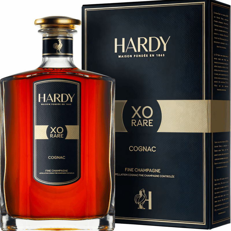 Hardy XO Cognac 40% 100cl + GBX