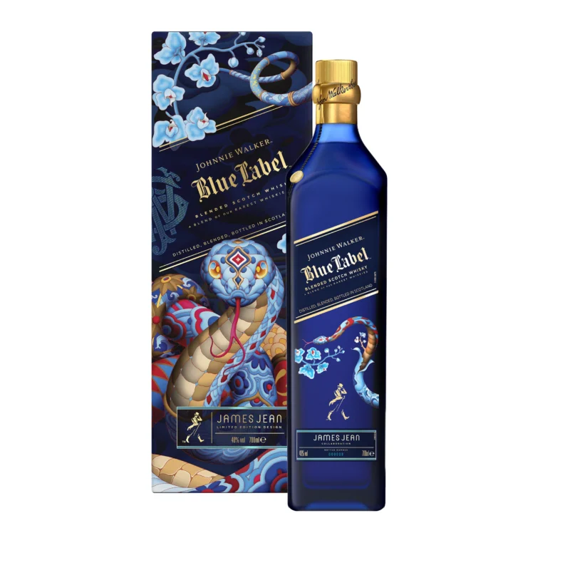 Johnnie Walker Blue Label Year of the Snake Whisky 46% 70cl + GBX (Robert Wun Limited Edition)