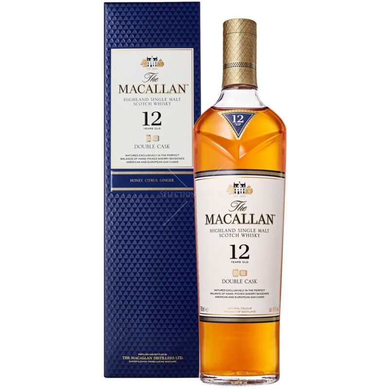 Macallan 12 YO Double Cask Whisky 40% 70cl + GBX